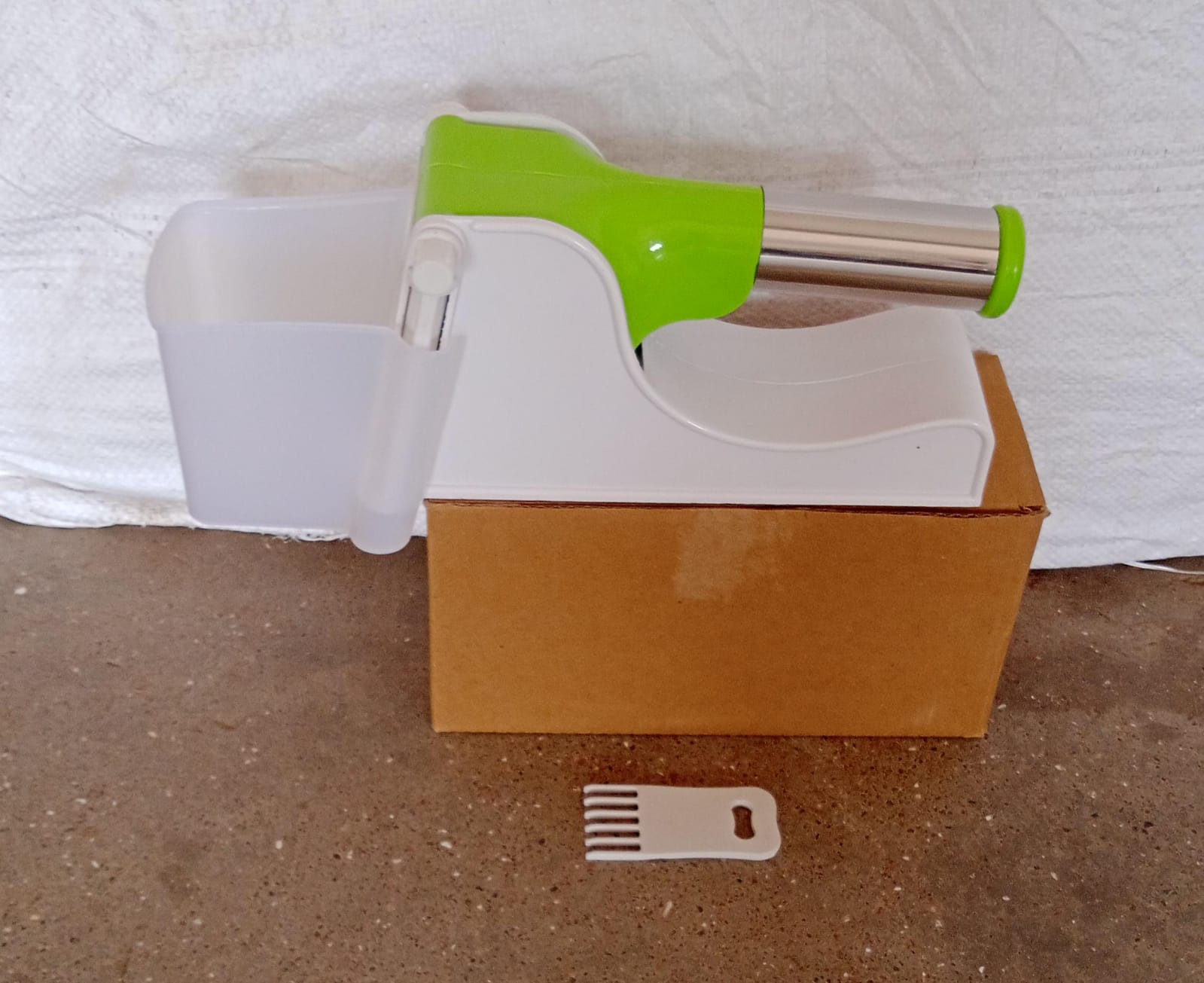 Virgin Plastic French Fry Chipser, Potato Chipser / Potato Slicer with Container - infinityexculsivestore.com