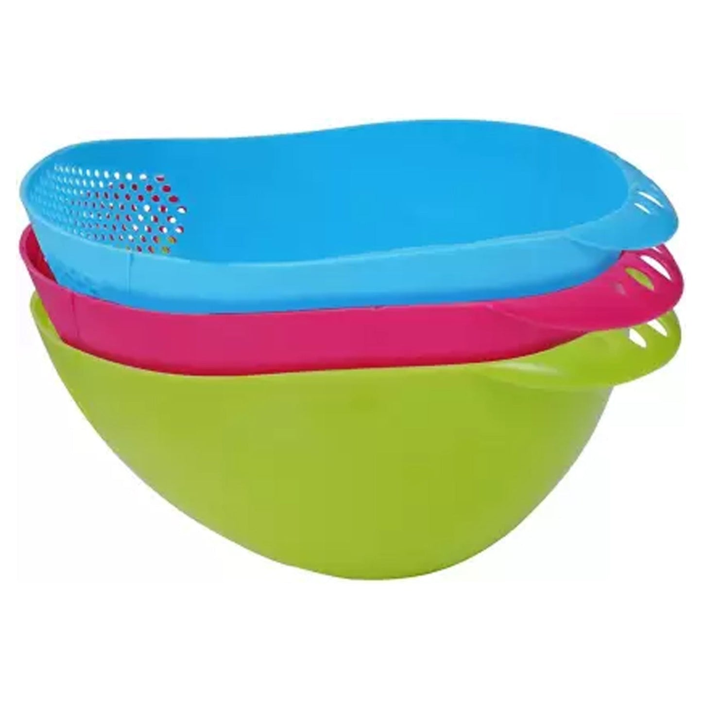 Virgin Rice Bowl Durable Plastic Strainer, Water Strainer | Vegetable & Fruits Washing Bowl - infinityexculsivestore.com