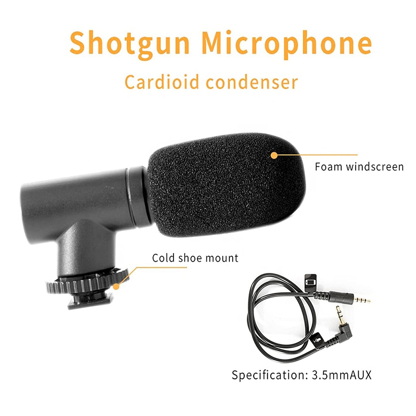 Vlogging Kit for Video Making with Mic Mini Tripod Stand, LED Light & Phone Holder Clip for Making Videos - infinityexculsivestore.com