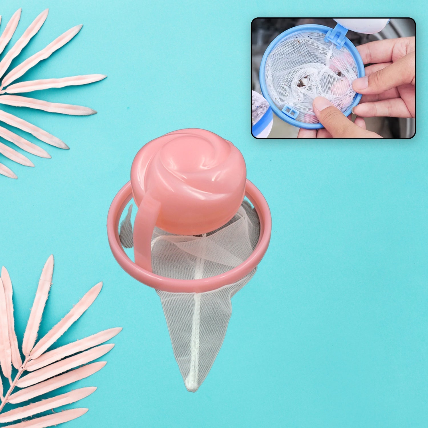 WASHING MACHINE FLOATING FILTER LINT MESH BAG NET POUCH HAIR / LINT CATCHER HOUSEHOLD TOOL - infinityexculsivestore.com