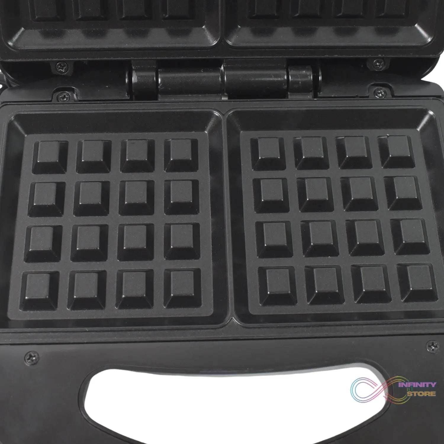 Waffle Maker, Makes 2 Square Shape Waffles| Non-Stick Plates| Easy to Use with Indicator Lights - infinityexculsivestore.com