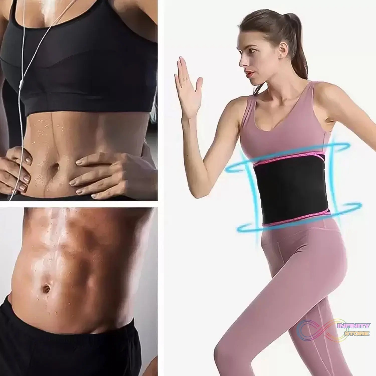 Waist Support Belt Neoprene Ab Belt Trainer (1 Pc) - infinityexculsivestore.com