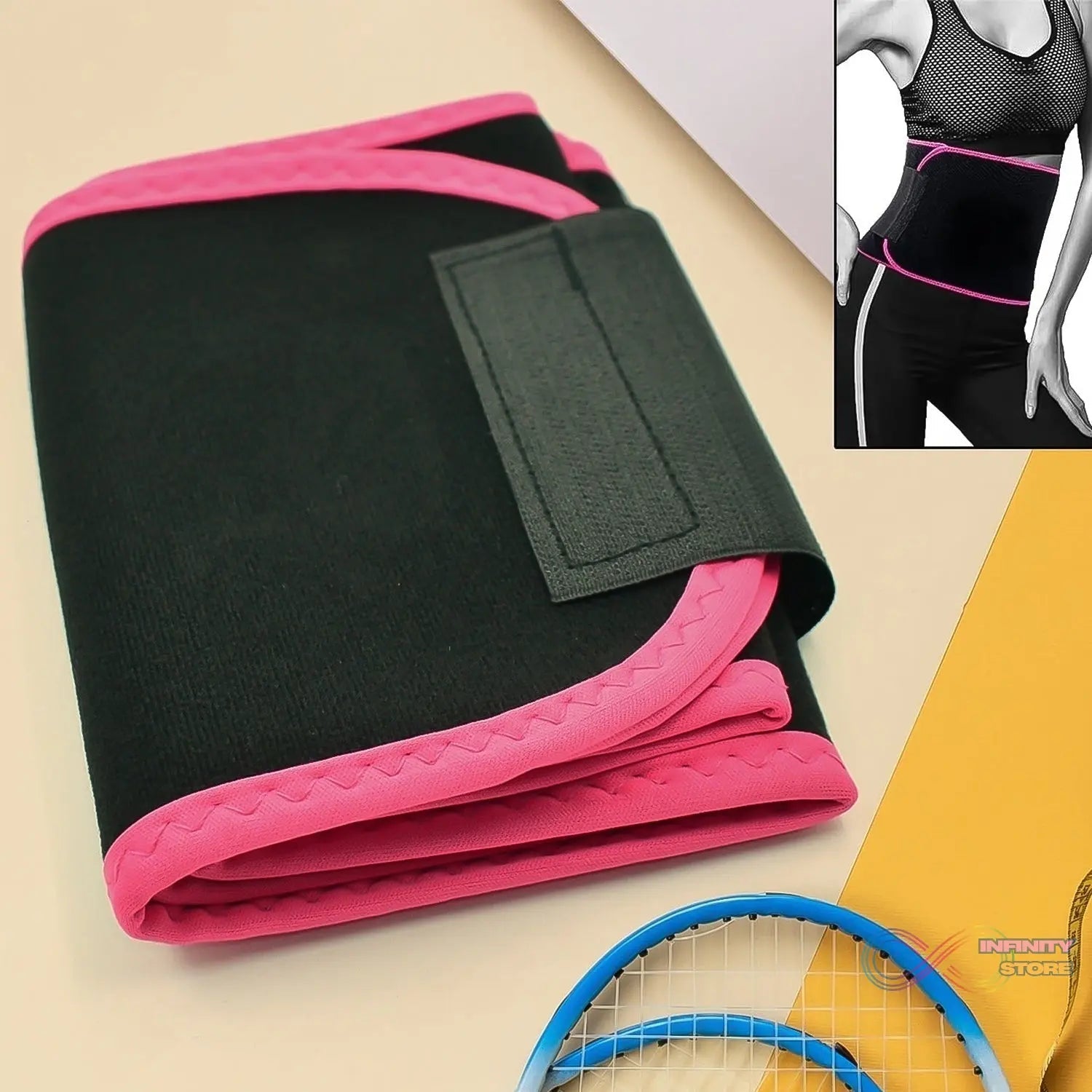 Waist Support Belt Neoprene Ab Belt Trainer (1 Pc) - infinityexculsivestore.com