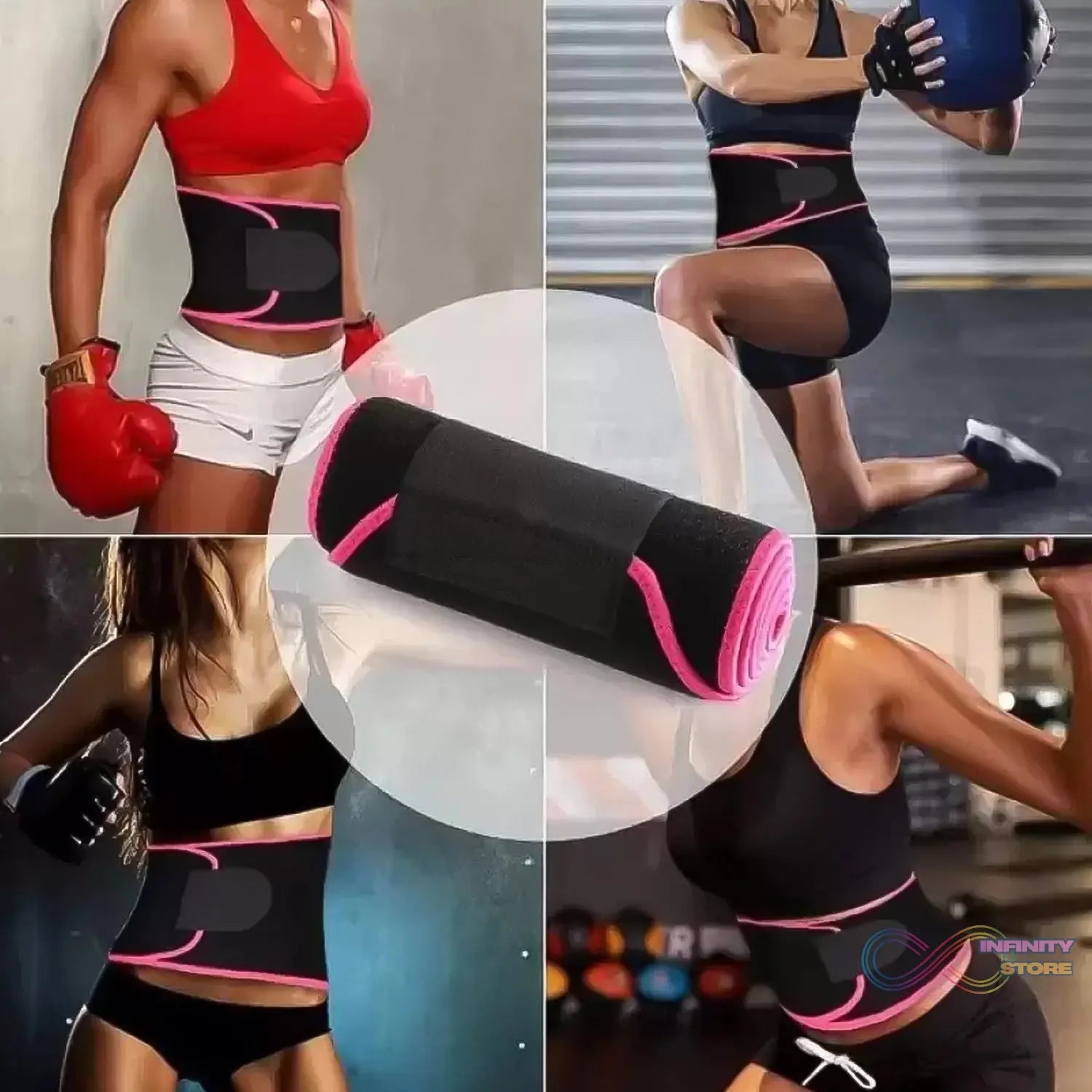 Waist Support Belt Neoprene Ab Belt Trainer (1 Pc) - infinityexculsivestore.com