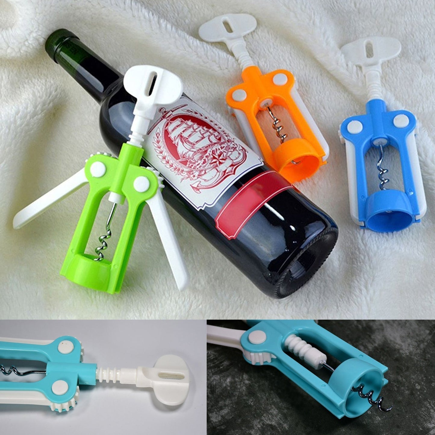 Waiter Wine Corkscrew Bottle Beer Cap Opener for Restaurants Bar Home - infinityexculsivestore.com