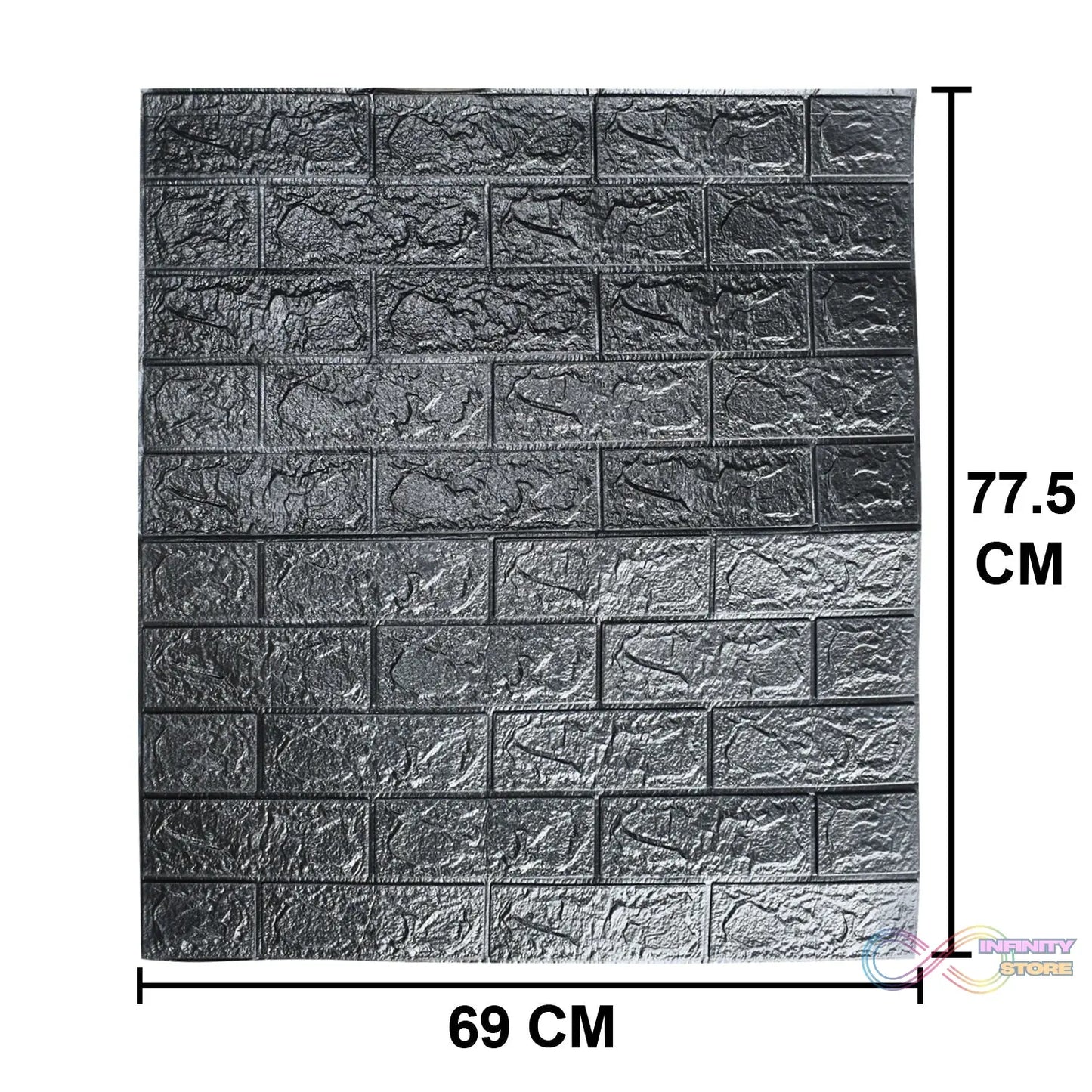 3D tiles with self-adhesive backing.