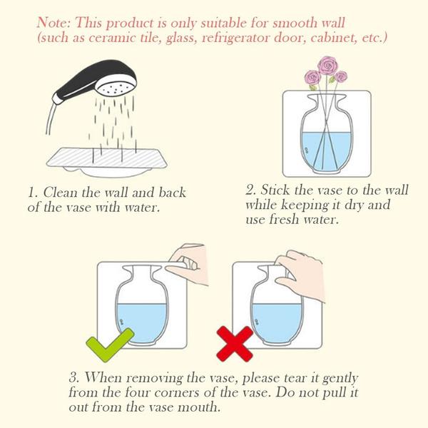Wall Hanging Silicone Flower Pot Sticker Plant Rack for Decoration (MultiColour) - infinityexculsivestore.com