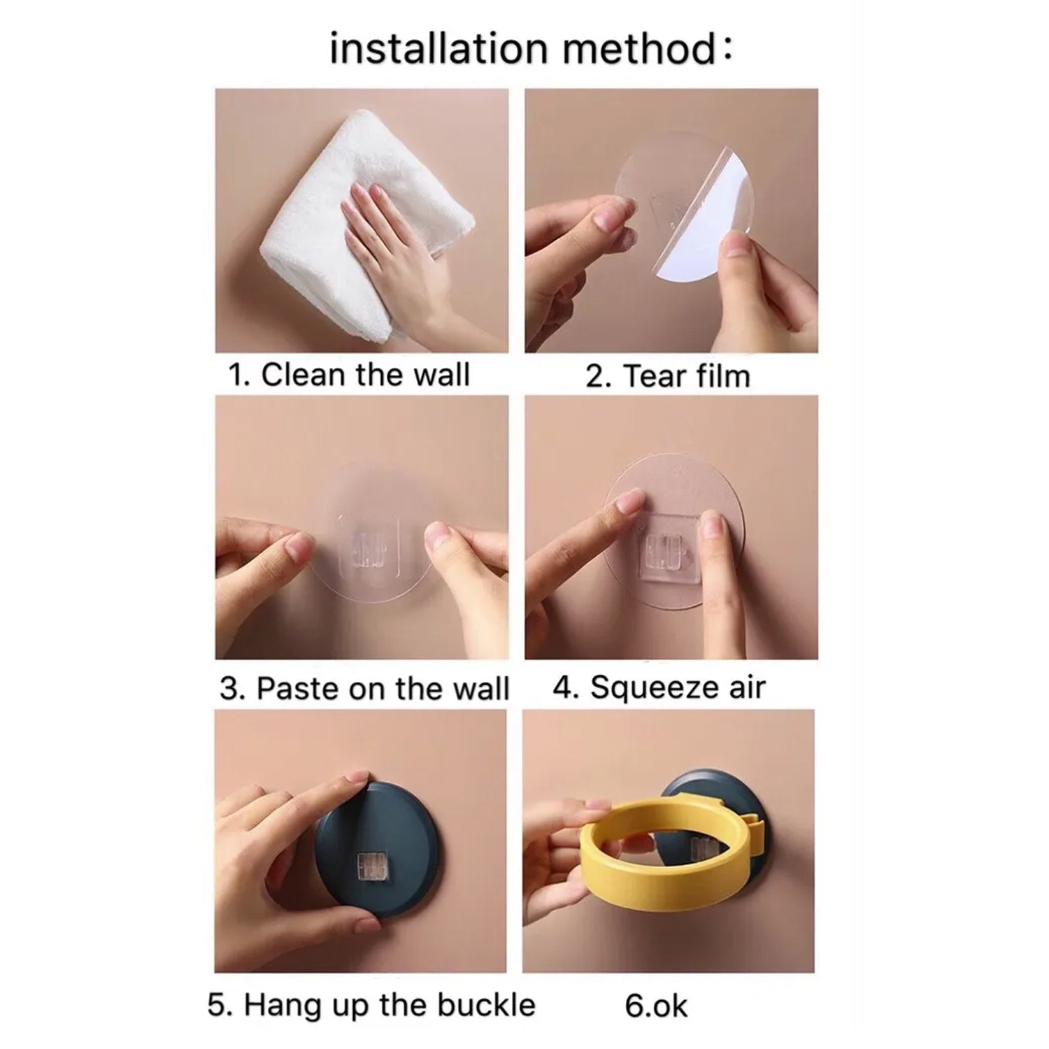 Wall Mount Hair Dryer Holder with Suction Cup, Plastic Wall Bracket for Bathroom, Beauty Salon / Home Use Self Adhesive Hair Dryer Stand Rack (1 Pc) - infinityexculsivestore.com