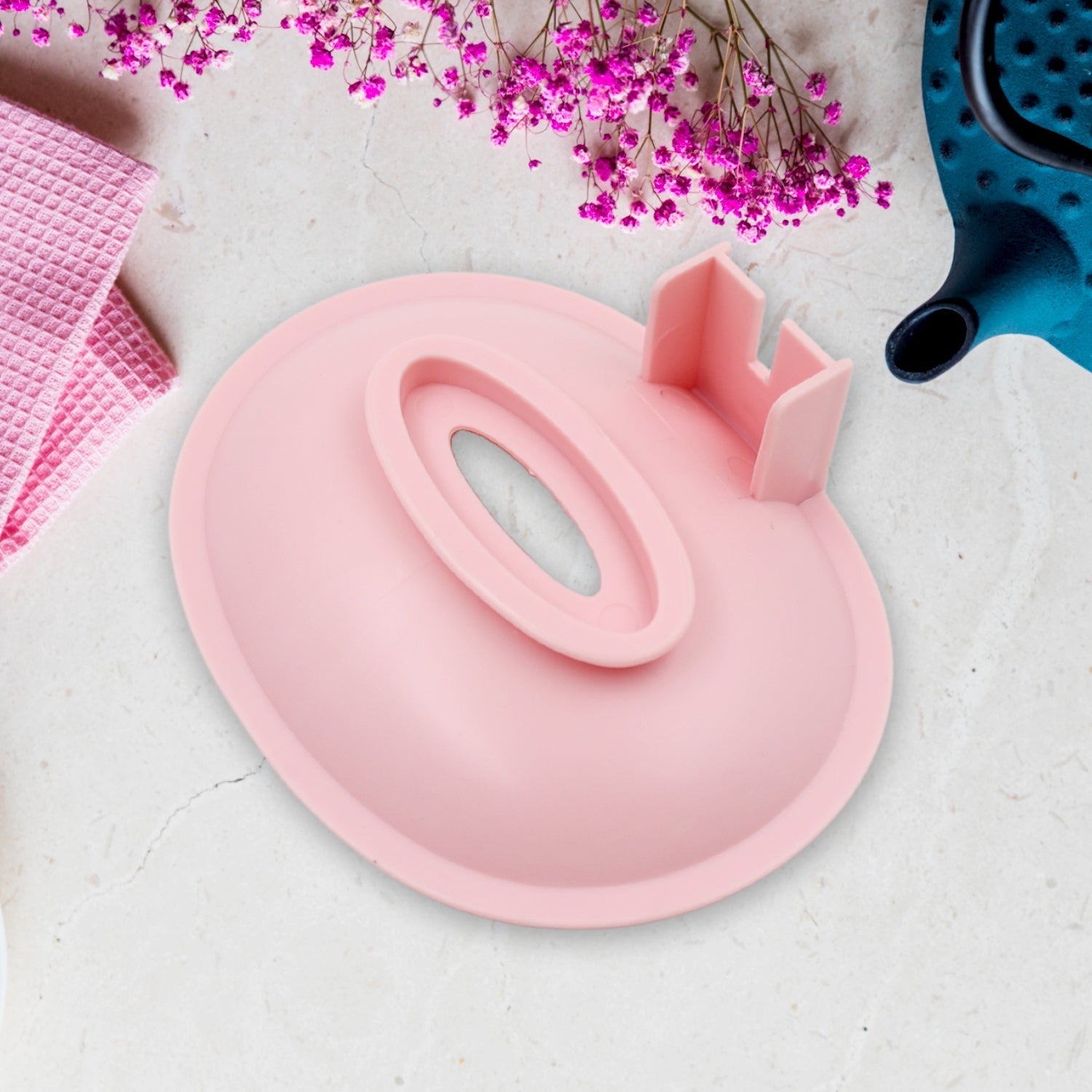 Wall Mounted 1 Layer Soap Holder with Hook Self Adhesive Plastic Soap Holder with Hook for Bathroom Kitchen Sink and Wash Basin (1 Pc) - infinityexculsivestore.com