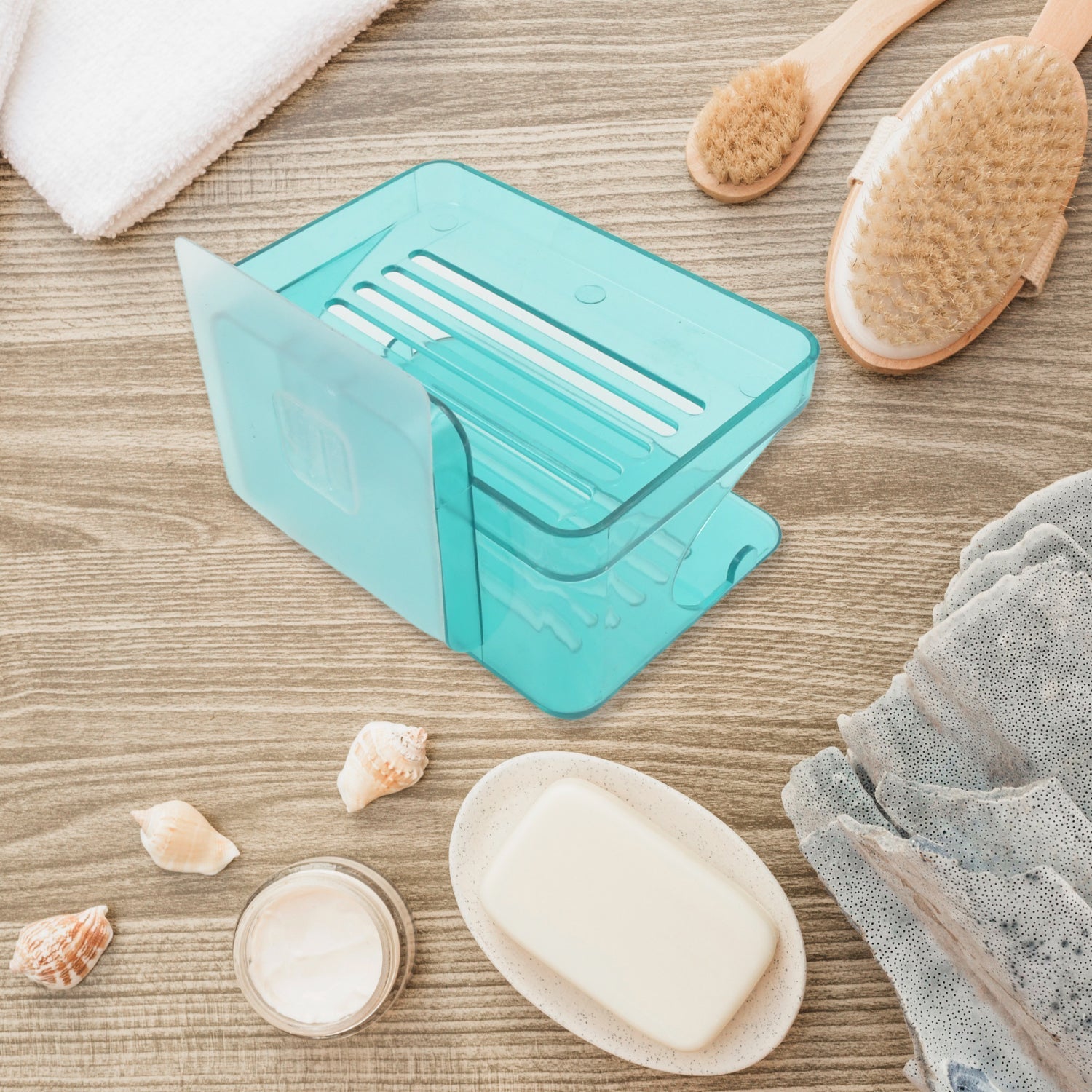 Wall Mounted 2 Layer Soap Holder with Hook Self Adhesive Double Layer Plastic Soap Dish with Hook for Bathroom Kitchen Sink and Wash Basin (2 Layer 1 Pc) - infinityexculsivestore.com