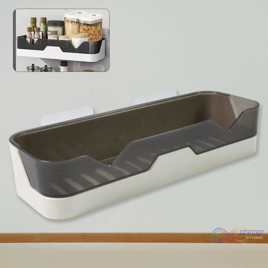 Wall Mounted Adhesive Bathroom Shower Caddy / Shelf / Plastic (1 Pc) - infinityexculsivestore.com