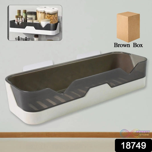 Wall Mounted Adhesive Bathroom Shower Caddy / Shelf / Plastic (1 Pc) - infinityexculsivestore.com