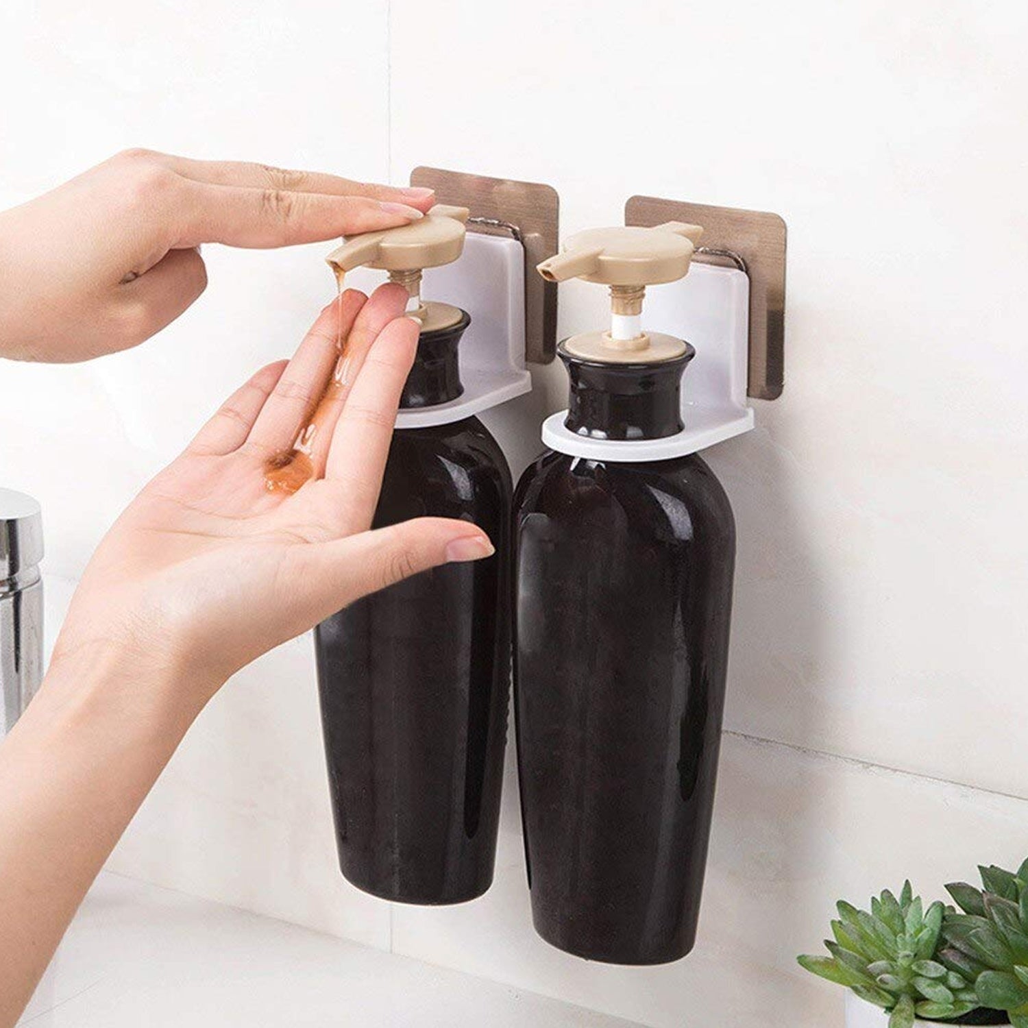 Wall - Mounted Adhesive Hook for Shampoo & Soap, Strong Hold (1pc) - infinityexculsivestore.com