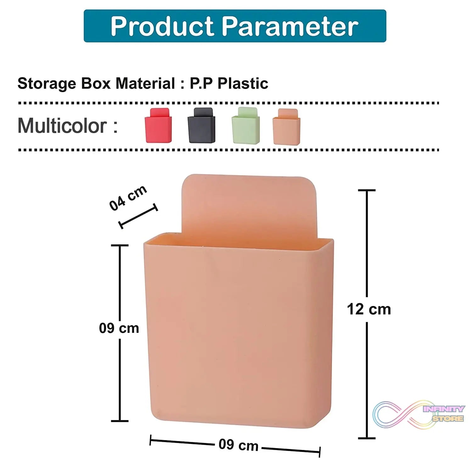 Wall - Mounted Storage Case with Charging Port - Pack of 4 - infinityexculsivestore.com