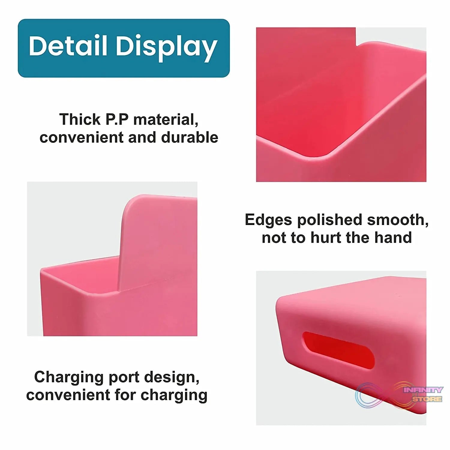 Wall - Mounted Storage Case with Charging Port - Pack of 4 - infinityexculsivestore.com