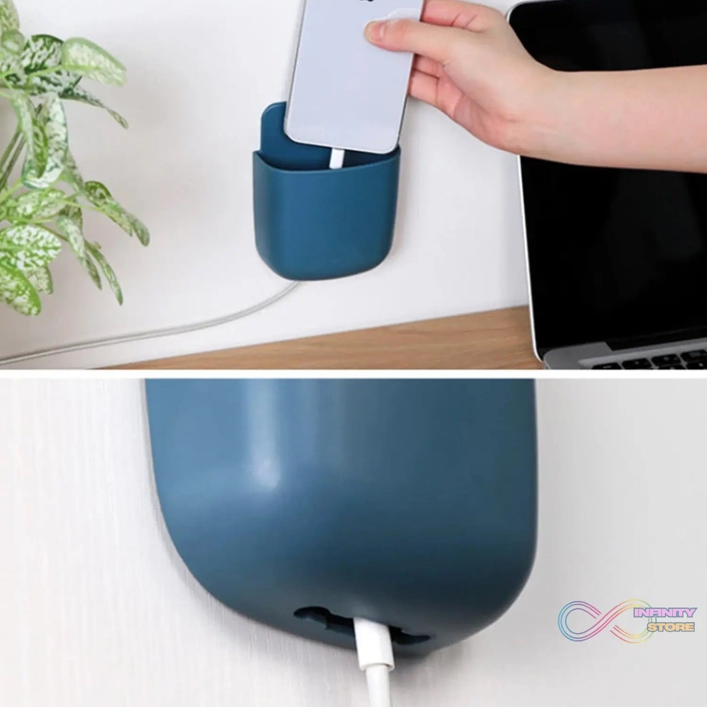 Wall - Mounted Storage Case with Charging Port - Pack of 4 - infinityexculsivestore.com