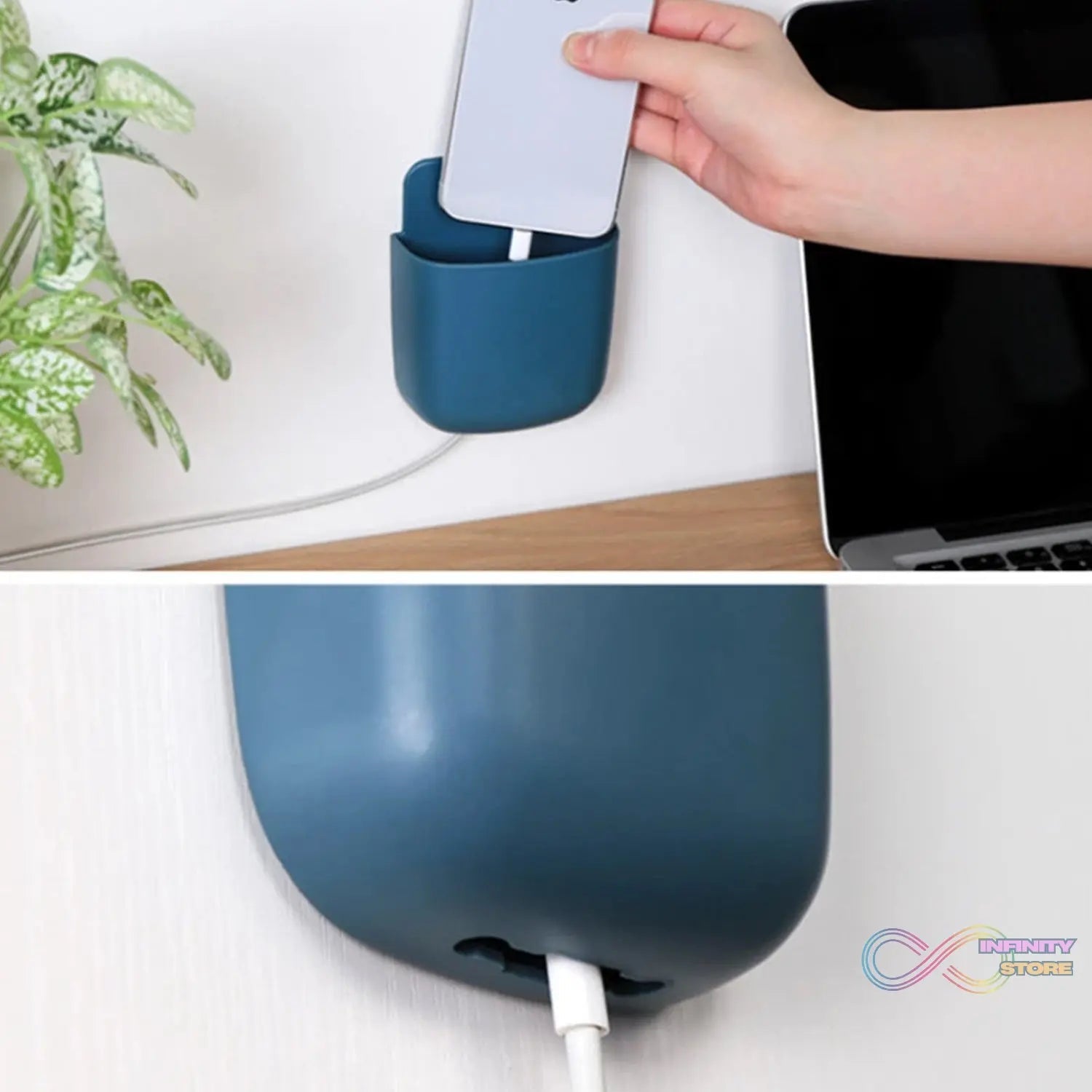 Wall - Mounted Storage Case with Charging Port - Pack of 4 - infinityexculsivestore.com