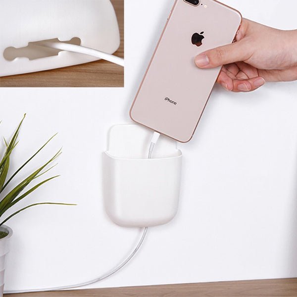 Wall Mounted Storage Case with Mobile Phone Charging Holder - infinityexculsivestore.com