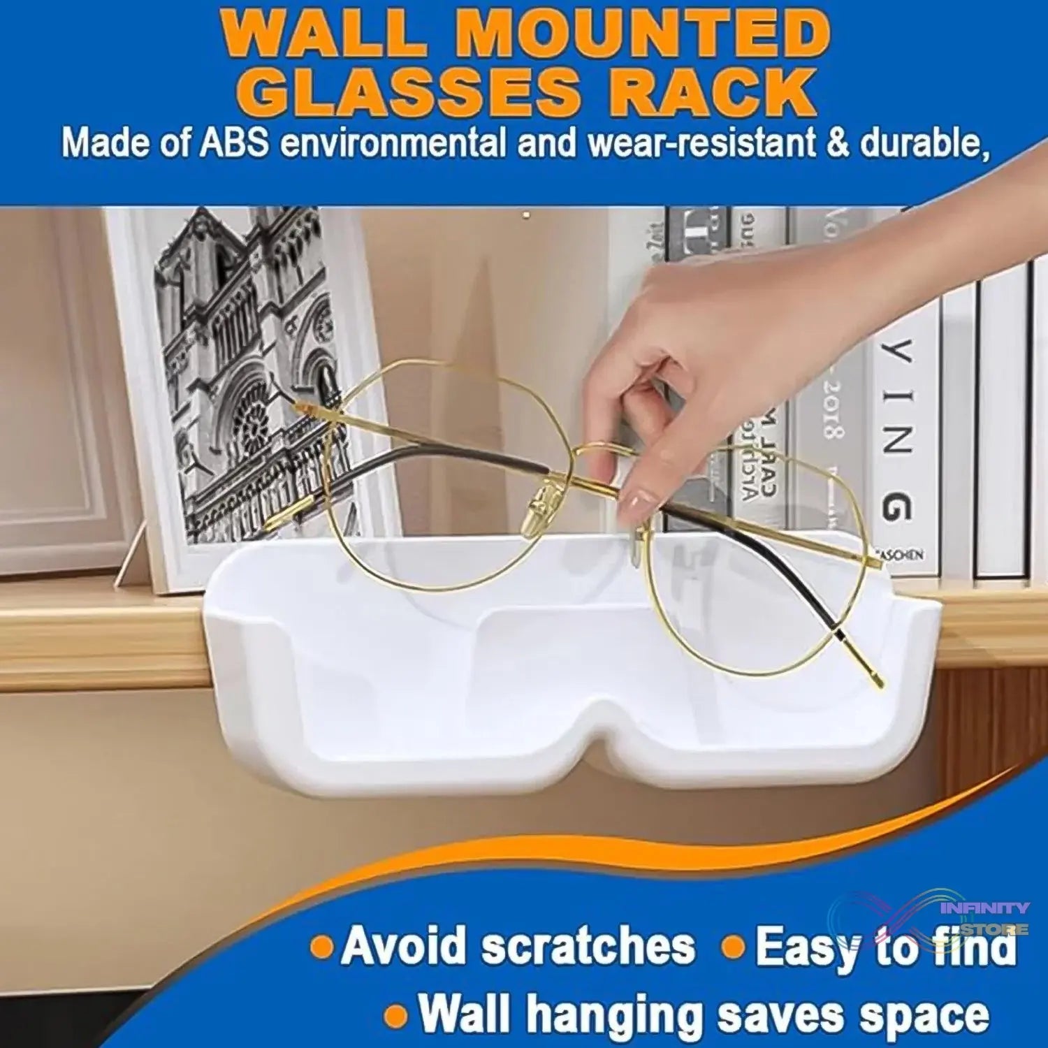 Wall Mounted Sunglasses Holder (4 Pcs Set) - infinityexculsivestore.com