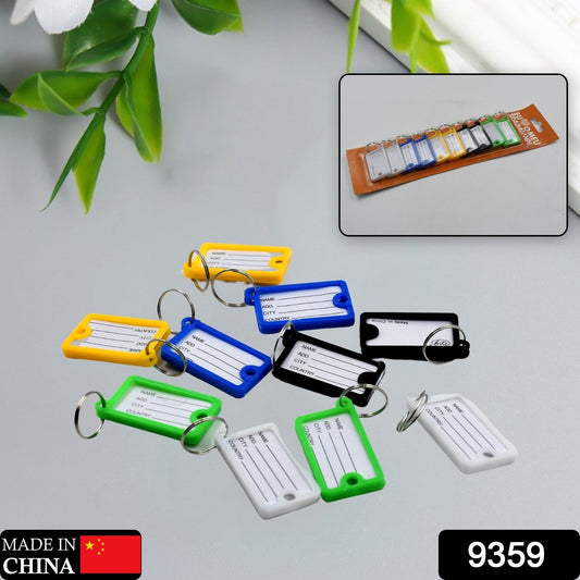 Wallet Keychain 10 pcs Set Plastic Key Custom Key Tags Key Ring Tags Numbered Key Tags Tags with Backpack Keychain - infinityexculsivestore.com