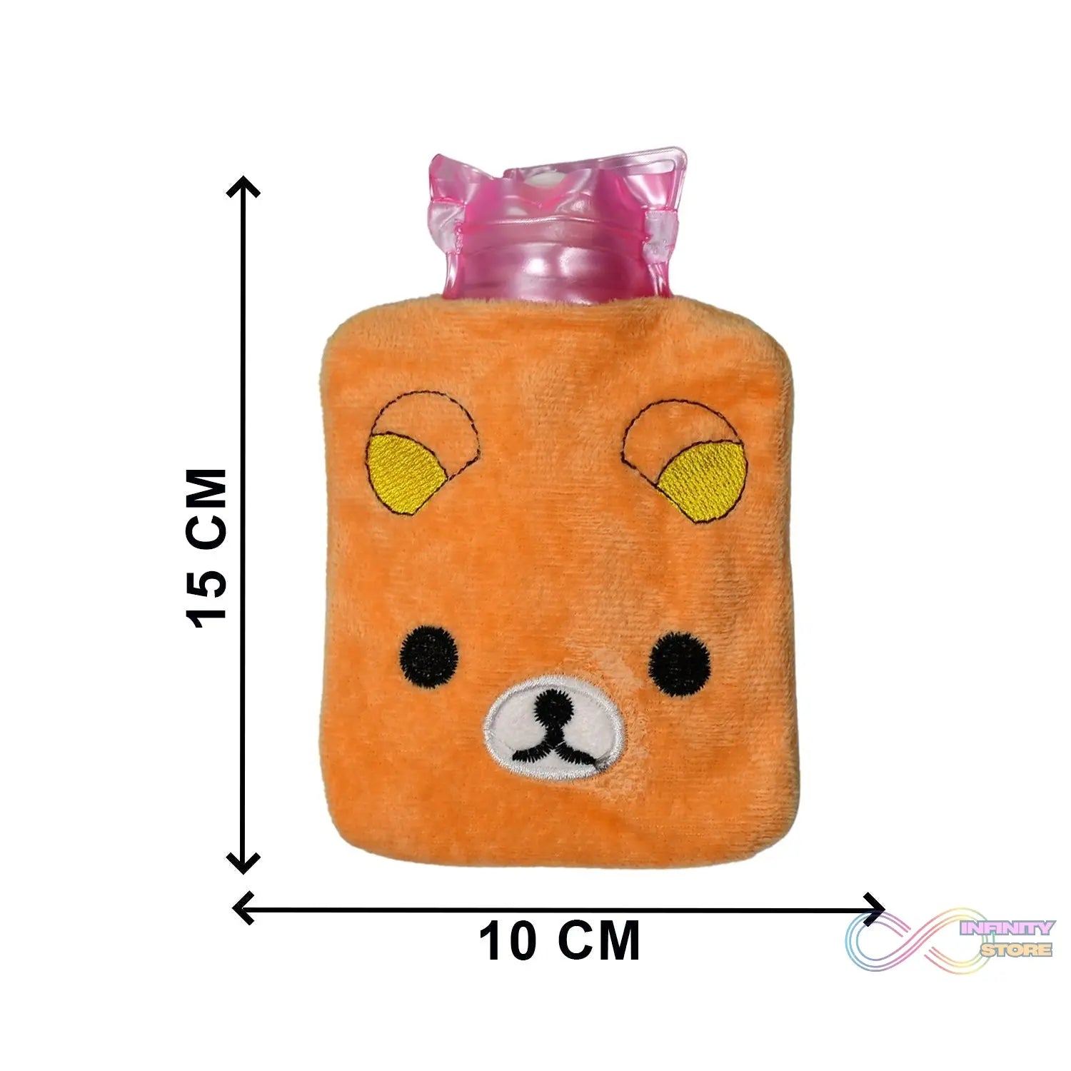 Warm Hug from a Panda: Orange Panda Hot Water Bottle for Pain Relief - infinityexculsivestore.com