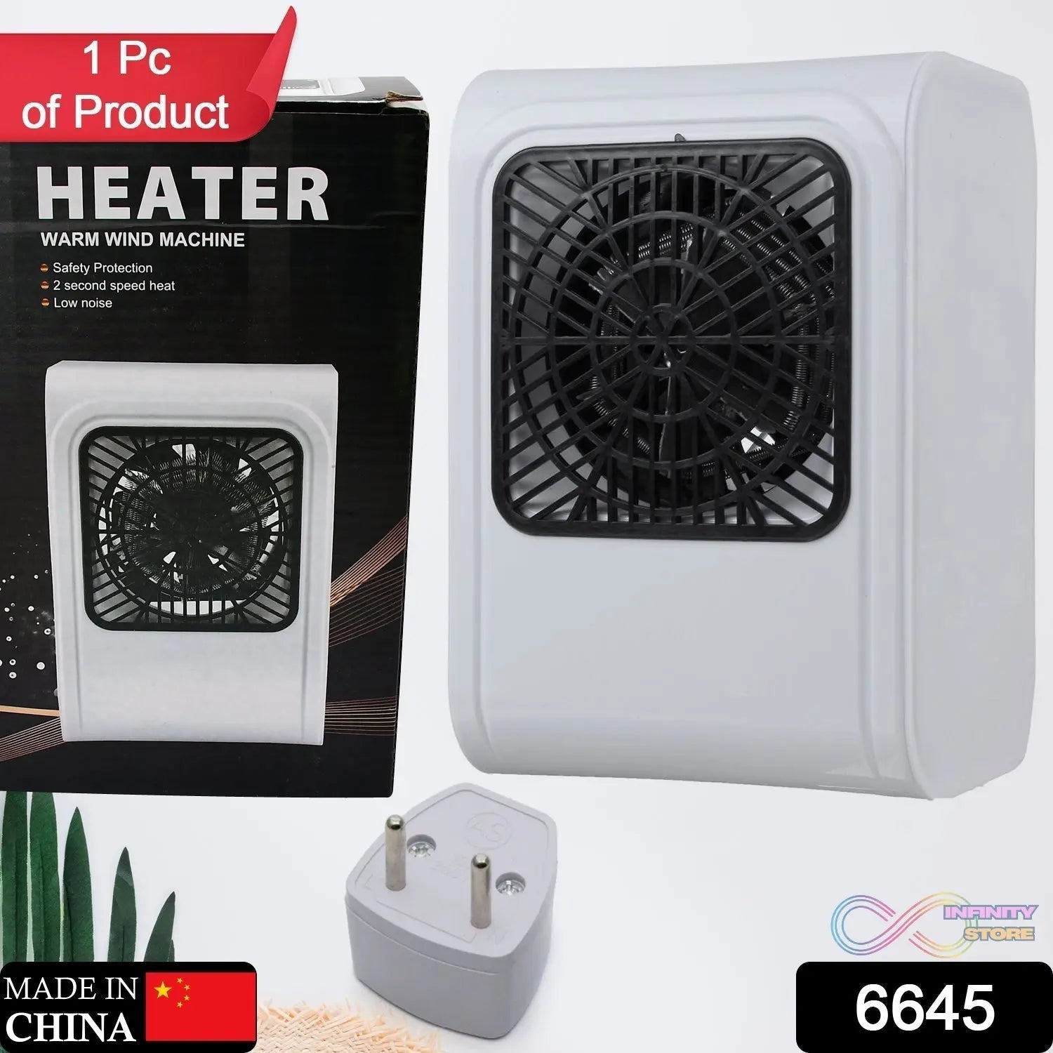 Warm Wind Room Heater 220V Heater For Office & Bedroom Use Heater - infinityexculsivestore.com