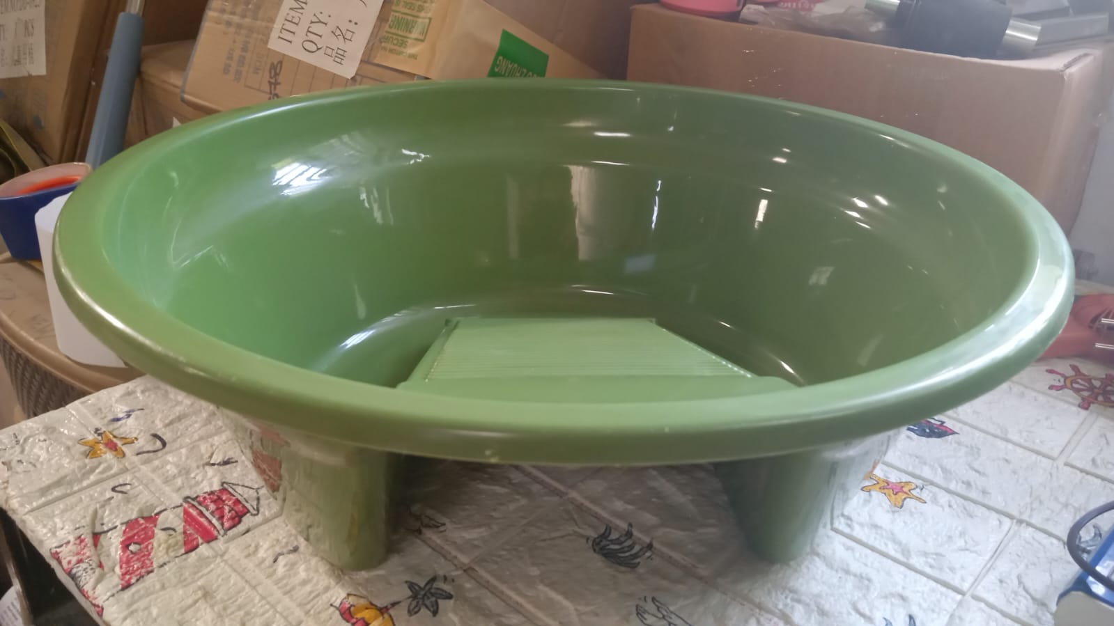 Washing Basket,Washing Tub, Laundry Board with Container, Plastic Product, Bucket, Multi - functional, Easy to Carry, - infinityexculsivestore.com