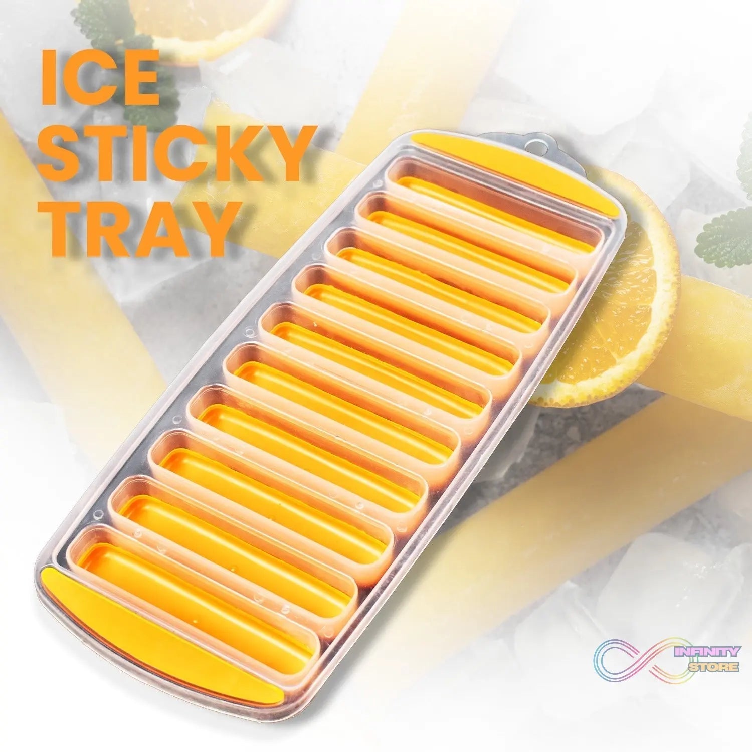 Water Bottle Ice Stick Tray with Push Pop Cubes - infinityexculsivestore.com