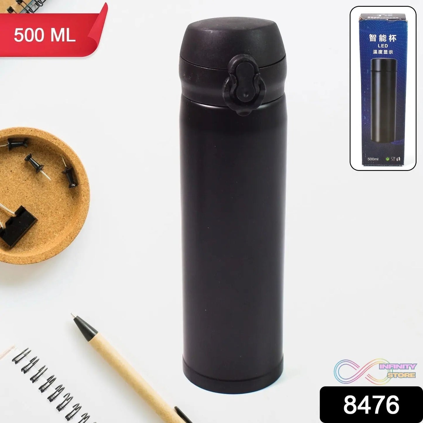 Water Bottle for Kids – Insulated Stainless Steel Bottle (500 ML / Mix Color) - infinityexculsivestore.com