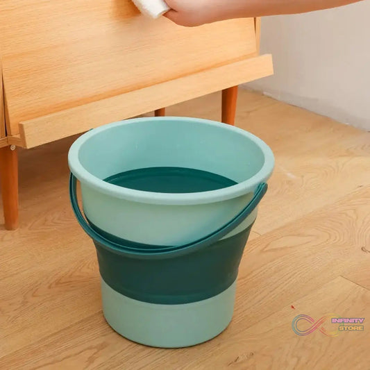 Water Bucket Folding High Capacity Foldable Hanging with Handle Storage Water Space - saving Great Load Bearing Laundry Basket Bathroom Products - infinityexculsivestore.com