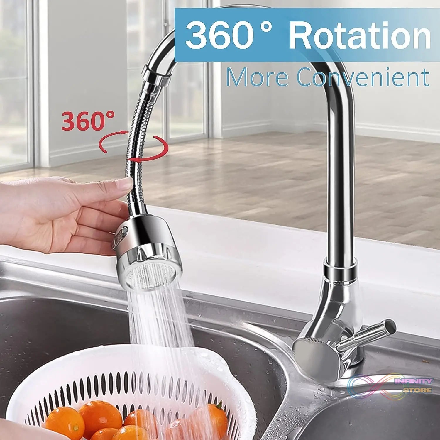 Water Faucet Sprayer Tap Extender for Kitchen Sink (1 Set) - infinityexculsivestore.com