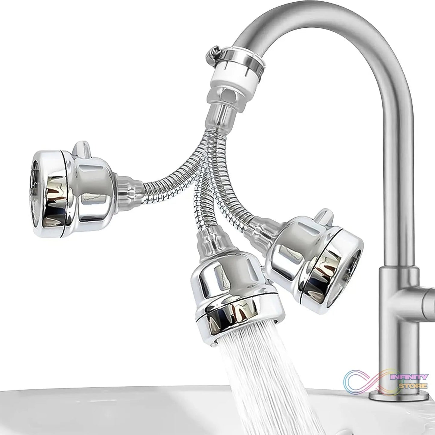 Water Faucet Sprayer Tap Extender for Kitchen Sink (1 Set) - infinityexculsivestore.com