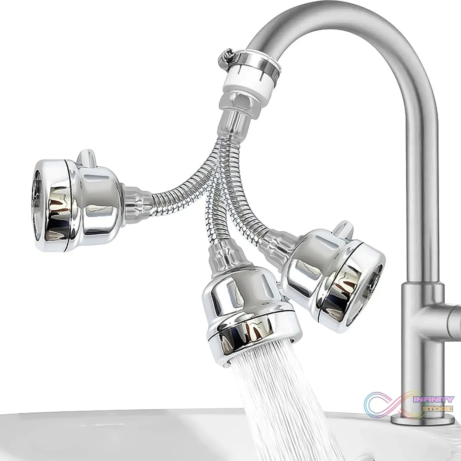 Water Faucet Sprayer Tap Extender for Kitchen Sink (1 Set) - infinityexculsivestore.com