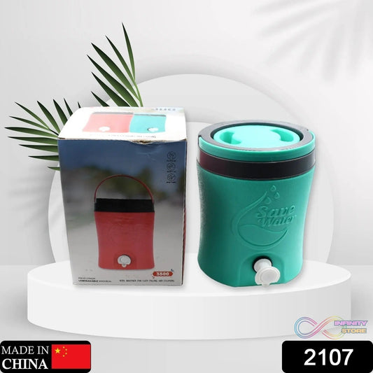 Water Jug Camper with Tap Plastic Insulated Water 3.5 Liter Water Storage Cool Water Storage for Traveling Water Jug 3.5 Ltr - infinityexculsivestore.com