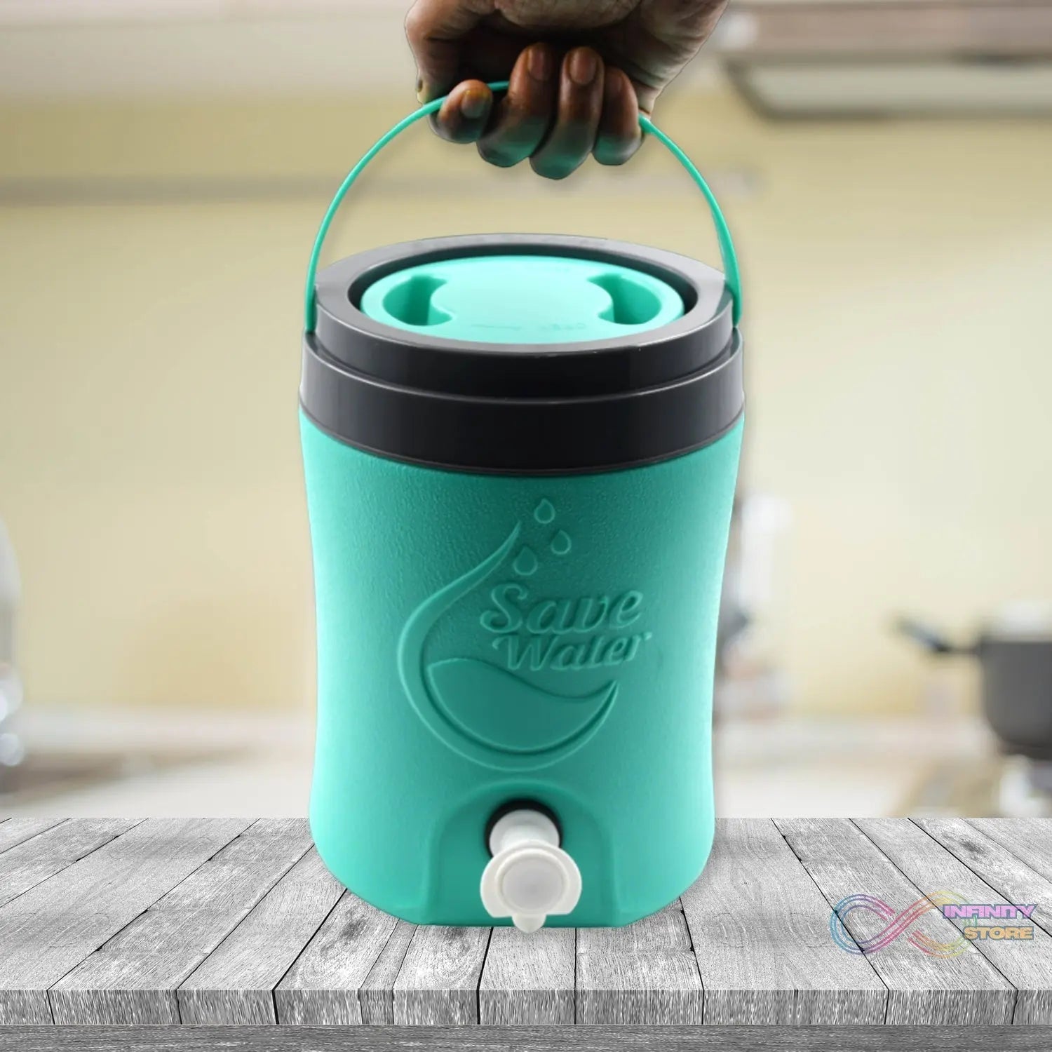 Water Jug Camper with Tap Plastic Insulated Water 3.5 Liter Water Storage Cool Water Storage for Traveling Water Jug 3.5 Ltr - infinityexculsivestore.com