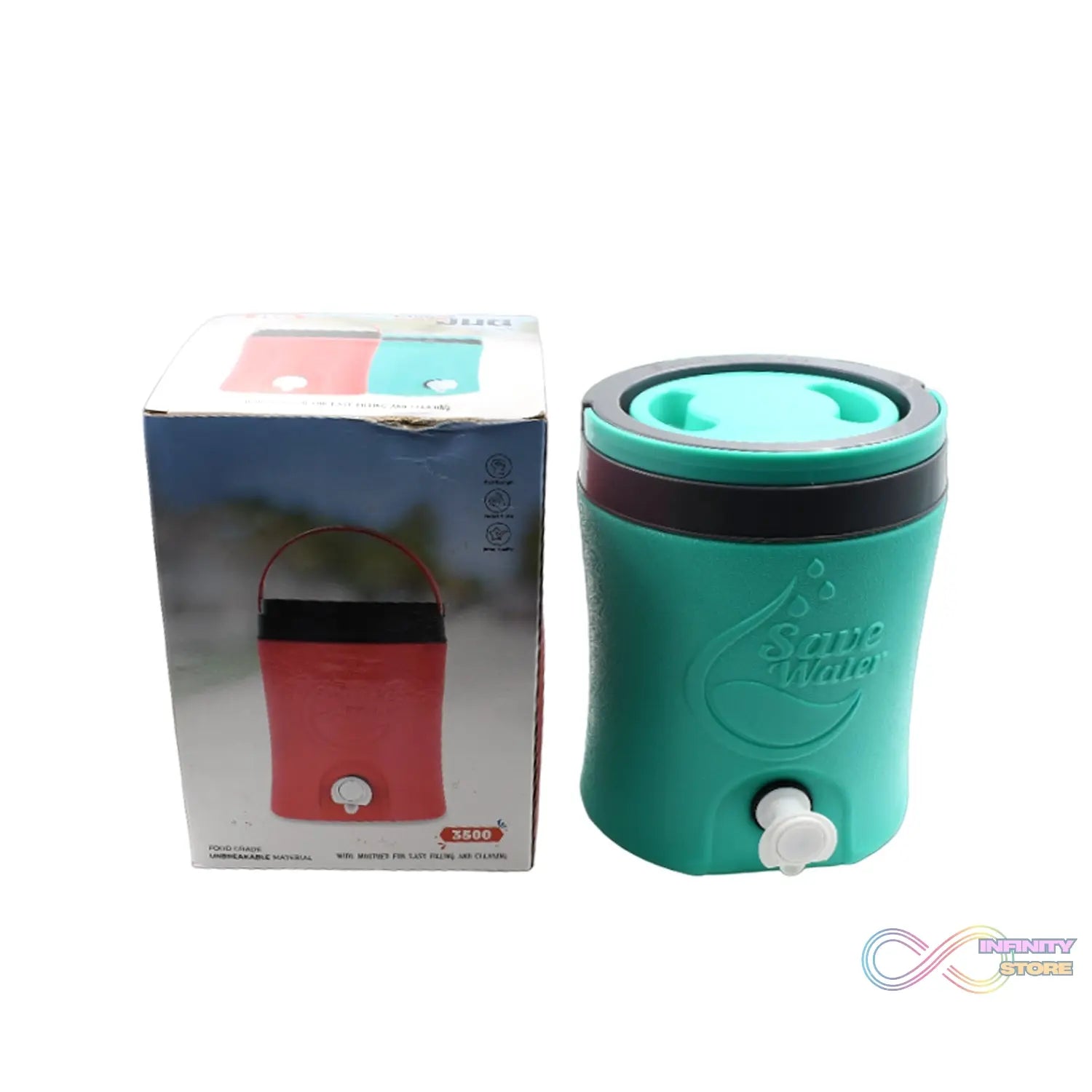 Water Jug Camper with Tap Plastic Insulated Water 3.5 Liter Water Storage Cool Water Storage for Traveling Water Jug 3.5 Ltr - infinityexculsivestore.com