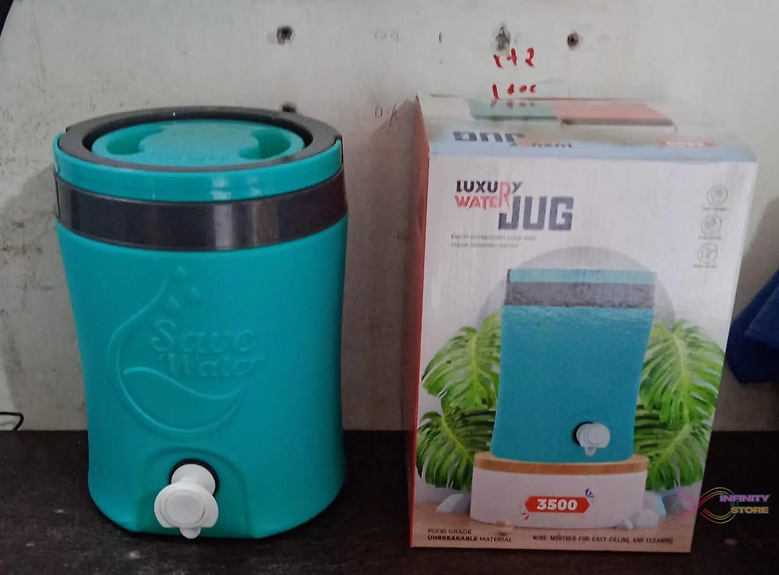 Water Jug Camper with Tap Plastic Insulated Water 3.5 Liter Water Storage Cool Water Storage for Traveling Water Jug 3.5 Ltr - infinityexculsivestore.com