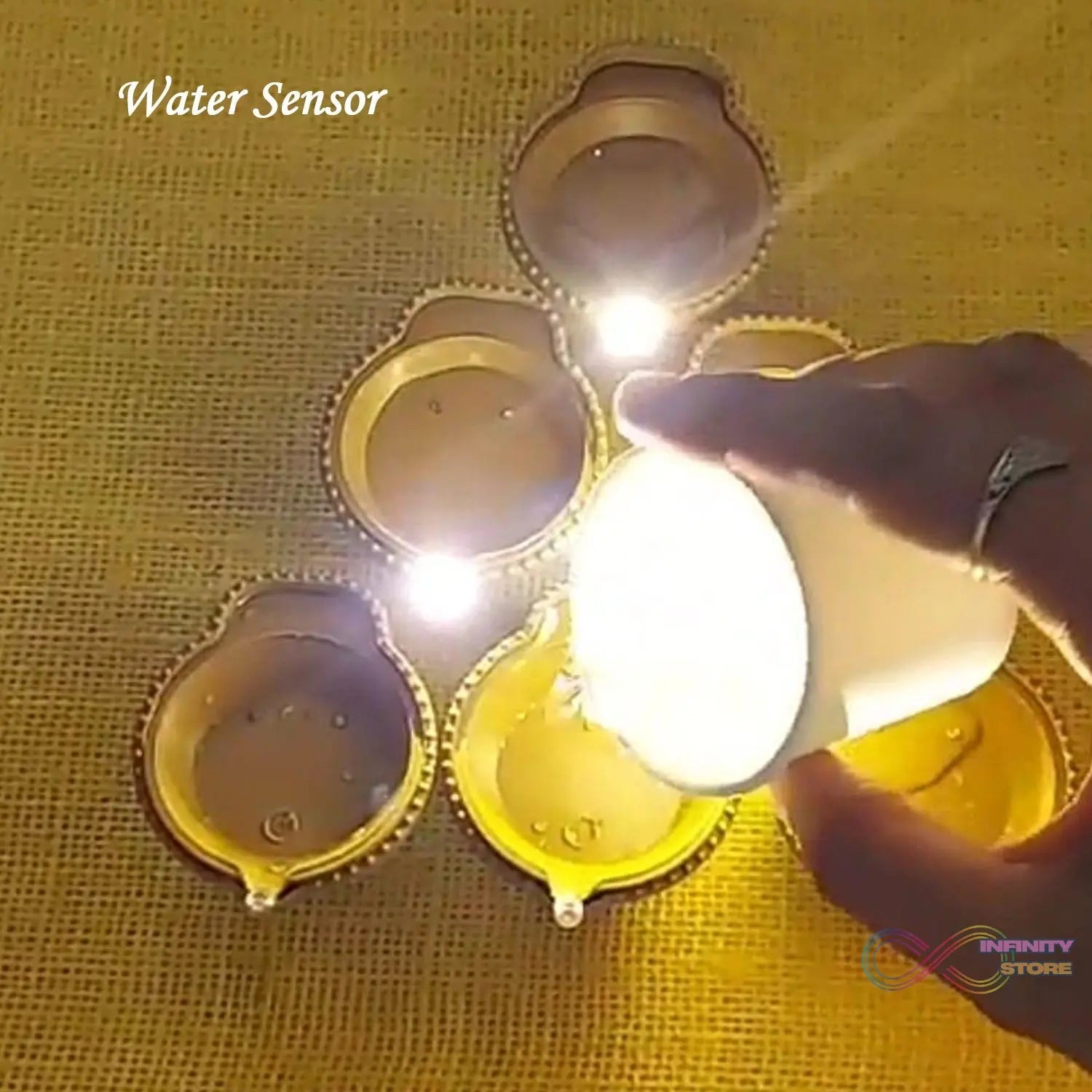 Water Sensor Diyas for Diwali Decoration (12 Pcs Set) - infinityexculsivestore.com
