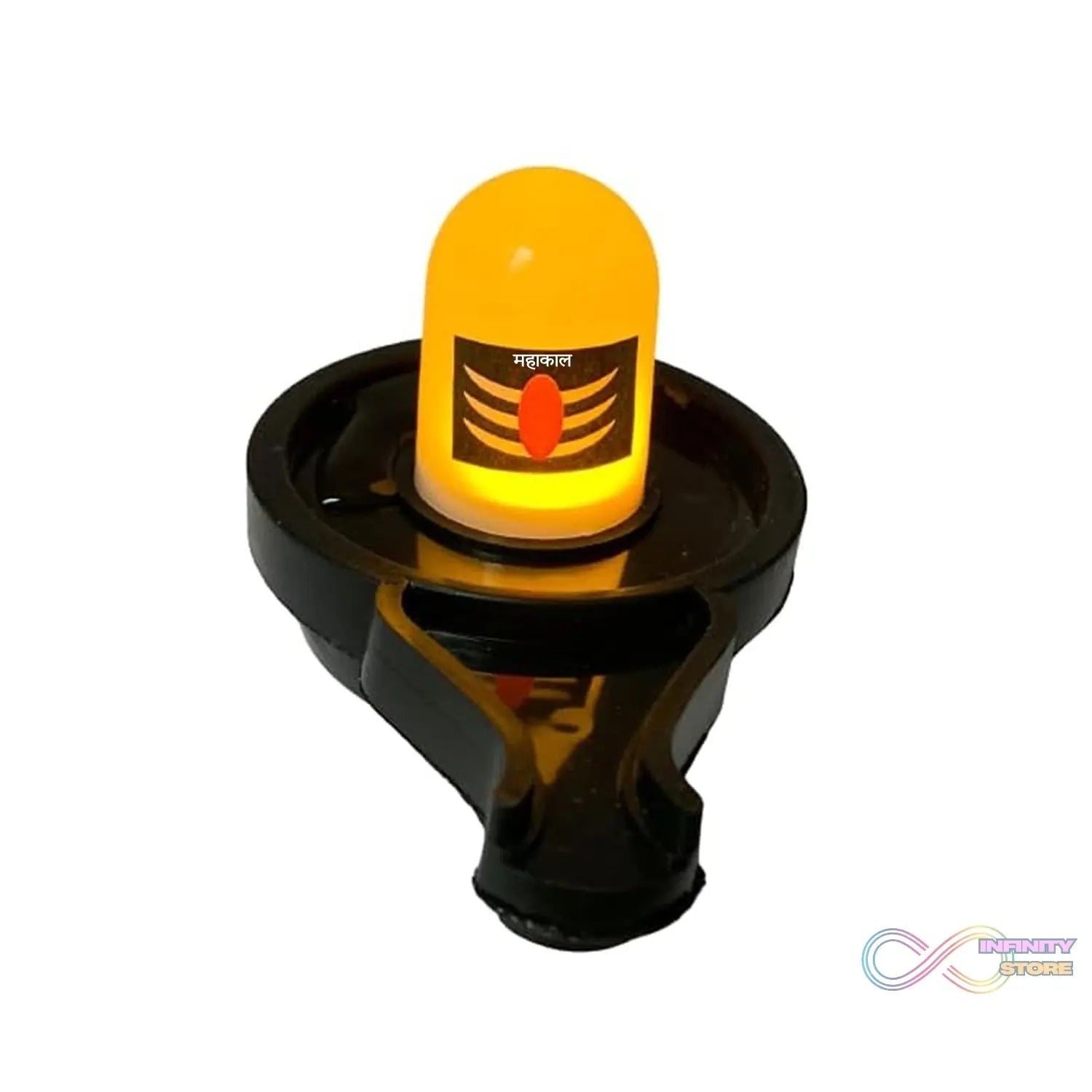 Water Sensor Led Shivling Idol Murti for Daily Pooja Purpose Festival Decoration Led Shivling  - infinityexculsivestore.com
