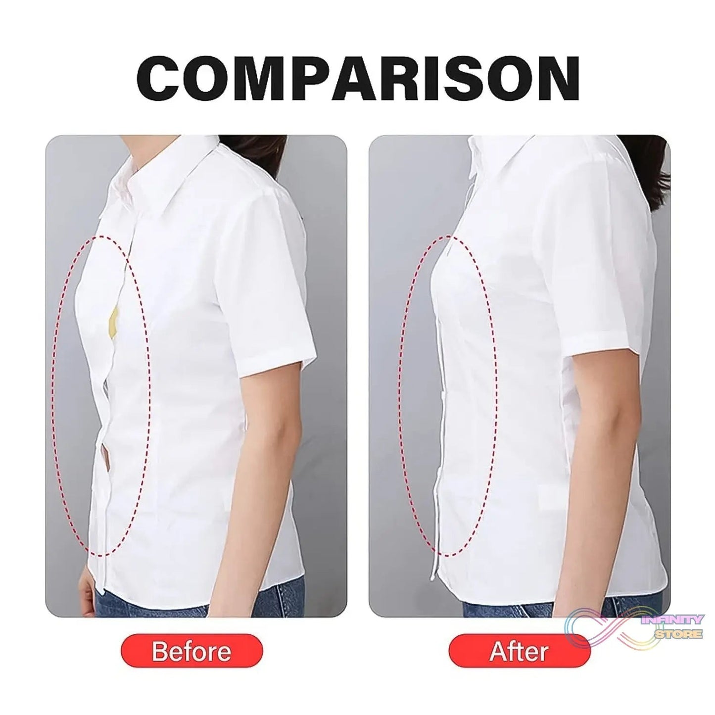 Waterproof Anti - Skid, Disposable Double Sided 10 Adhesive Transparent Clear Medical Tape for Lingerie (10 Pcs Set) - infinityexculsivestore.com
