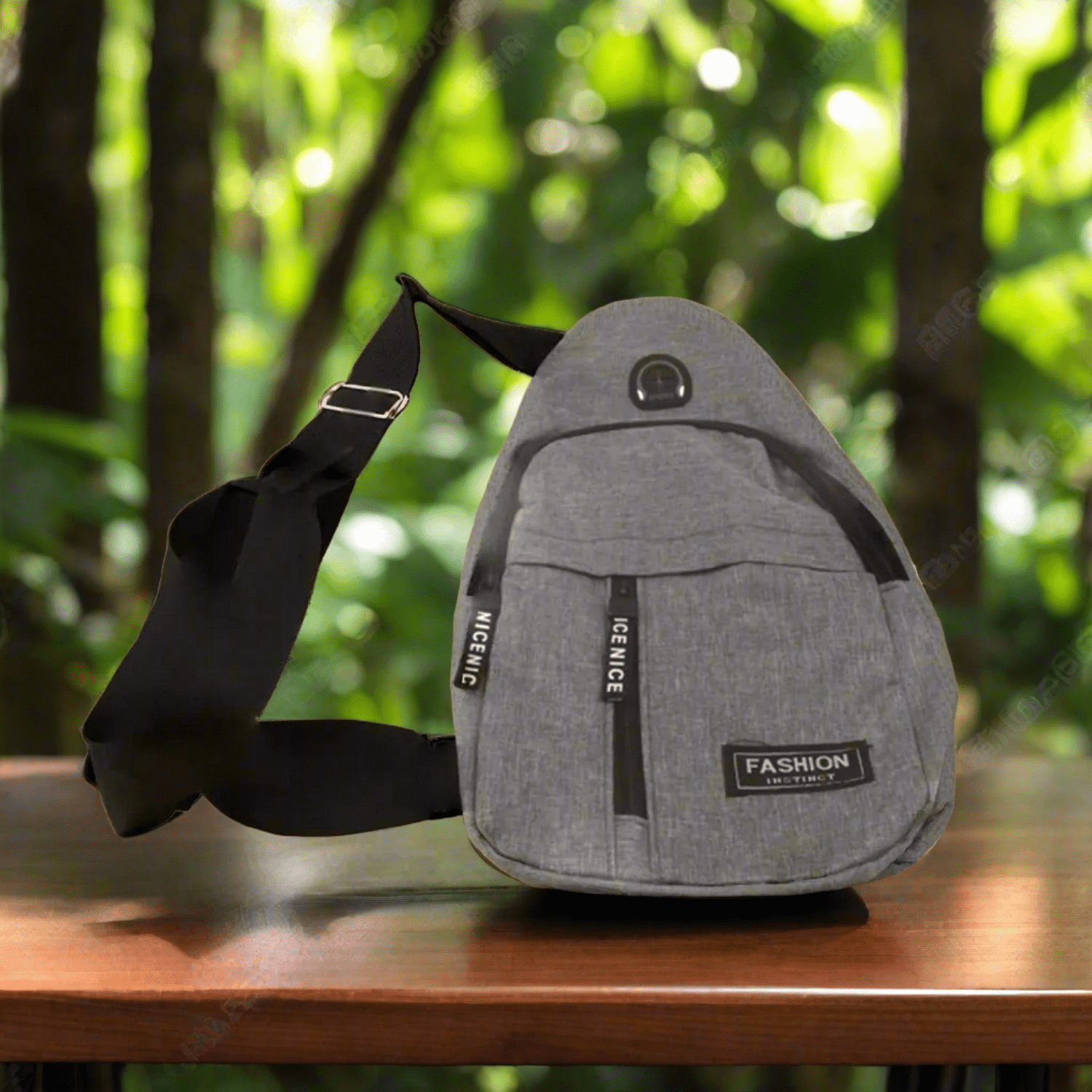 Waterproof Anti Theft Cross - body fanny pack waist bag, Shoulder Bags Chest Men Casual fashion USB Charging earphone hook Sling Travel Bag (1 Pc) - infinityexculsivestore.com