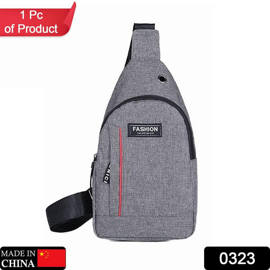 Waterproof Anti - Theft Crossbody Fanny Pack with USB Charging & Earphone Hook (Grey/Blue) - infinityexculsivestore.com