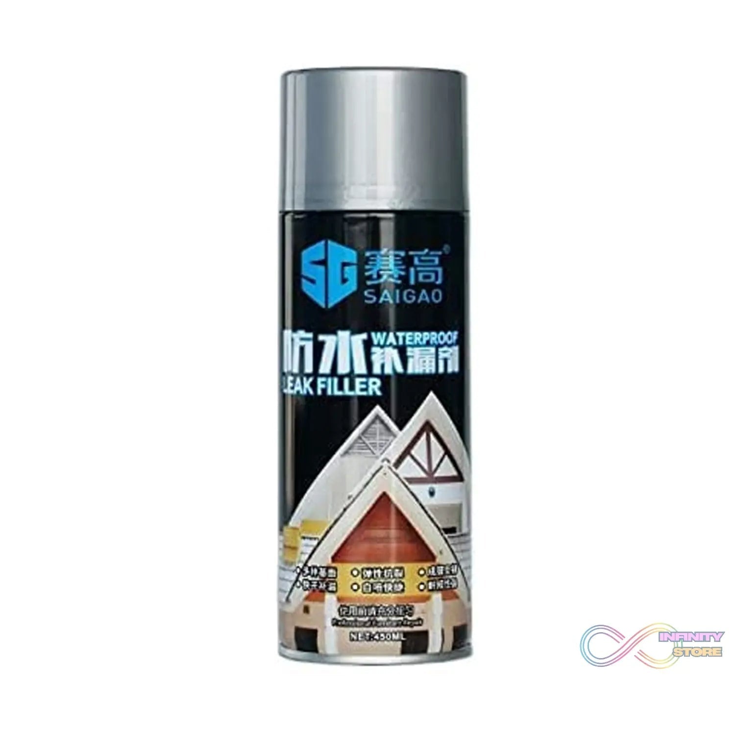 Waterproof Flexx Spray Sealant for Cracks & Leaks (450ml) - infinityexculsivestore.com