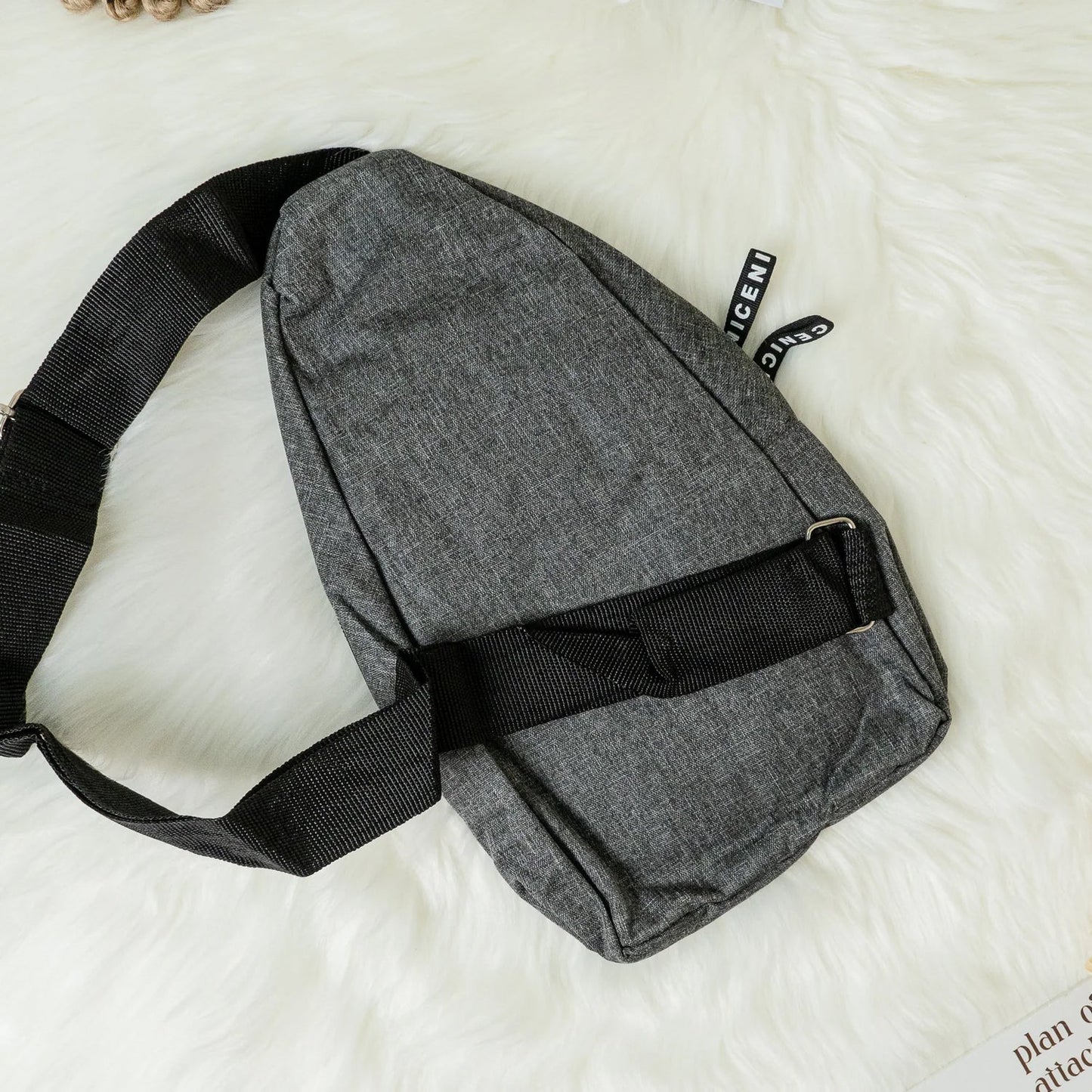 Waterproof Waist Bag, Shoulder Bags USB Charging Earphone Hook Sling Travel Bag (1 Pc) - infinityexculsivestore.com