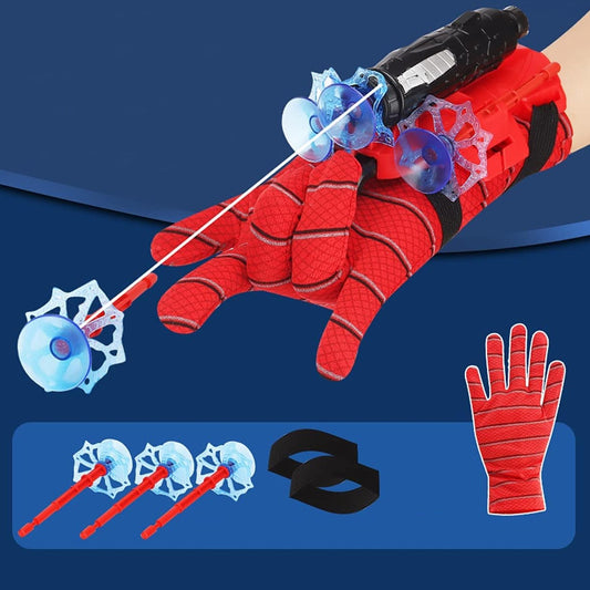Web Shooter Toy for Kids Fans, Launcher Wrist Gloves Toys For Kids, Boys Superhero Gloves Role - Play Toy Cosplay, Sticky Wall Soft Bomb Funny Children's Educational Toys - infinityexculsivestore.com