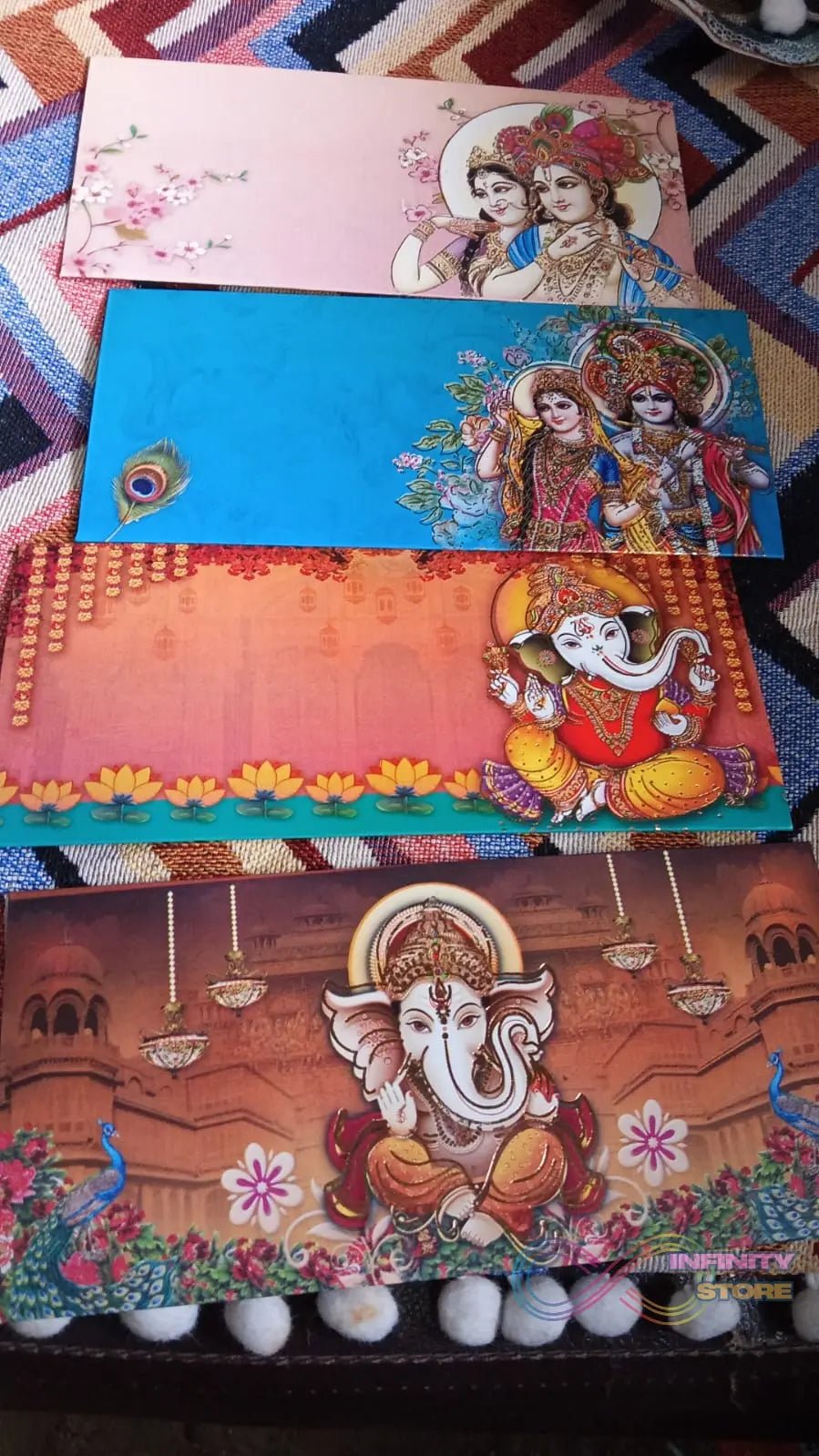 Wedding Gift Envelopes Gift Card (1 Pc / Multicolour / Design) - infinityexculsivestore.com
