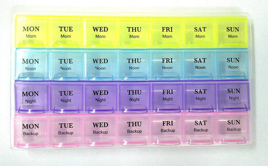 Weekly Pill Case 28 - Slot Medicine Organizer - infinityexculsivestore.com