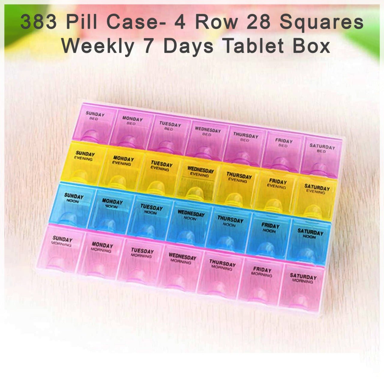 Weekly Pill Case 28 - Slot Medicine Organizer - infinityexculsivestore.com