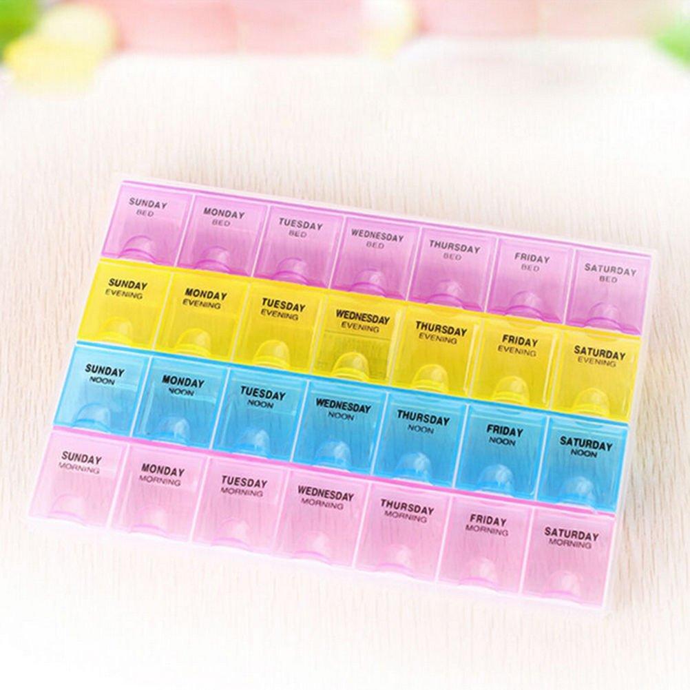 Weekly Pill Case 28 - Slot Medicine Organizer - infinityexculsivestore.com
