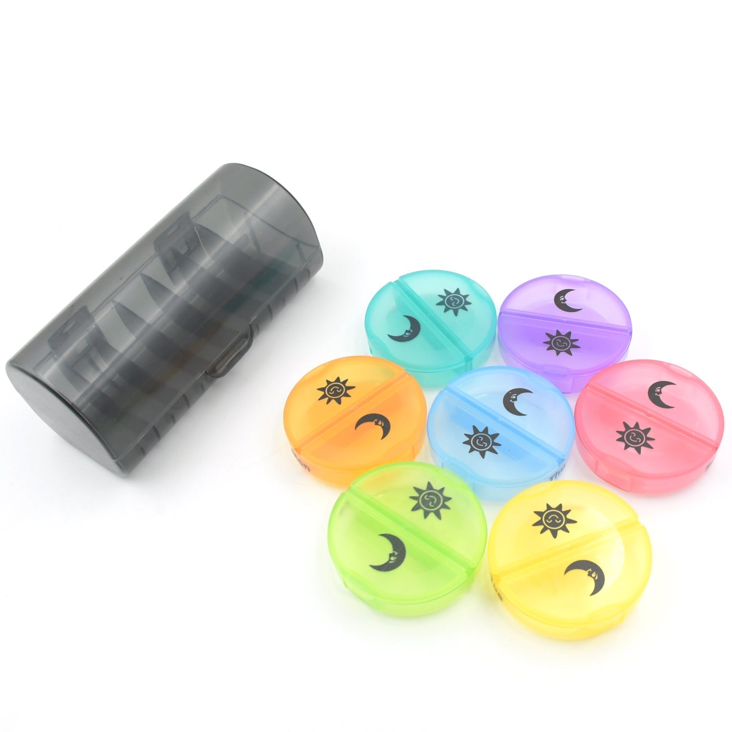Weekly Pill Organizer 2 Times a Day Travel 7 Day Pill Box Twice a Day Daily Medicine Pill Case with Large Compartments - infinityexculsivestore.com